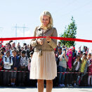23 August: Crown Princess Mette-Marit opens the new Rommen School and Cultural Centre (Photo: Berit Roald, Scanpix)